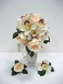 Rose and Orchid Set – Teardrop Bouquet