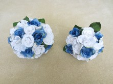 Blue Orchids Set – Bridesmaids’ Posies