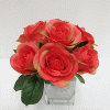 H-8362 - Rose Bouquet with 7 Flrs (ORANGE)