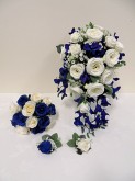 Blue Galaxy Orchid & Rose Set