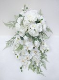 Mixed White Cascade Bouquet