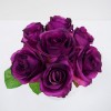 H-8362N - Rose Bouquet with 7 Flrs (PURPLE)