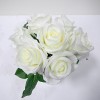 H-8362N - Rose Bouquet with 7 Flrs (WHITE)
