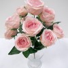 H-8366 - Rose Bush x12 Flowers (Pink)