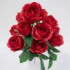 H-8366 - Rose Bush x12 Flowers (Red)