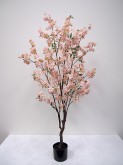 145cm Potted Peach Blossom Tree