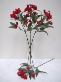 30” Eucalyptus Flower Spray (Red)