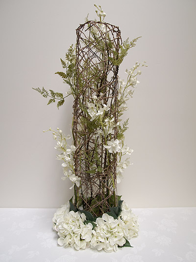 Tall Orchid & Hydrangea Centrepiece